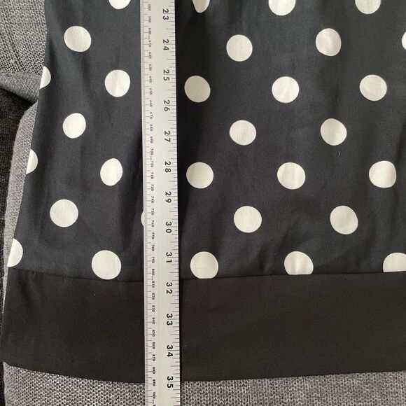 New Alyx Petite Dress 16P Black White Polka Dot Sleeveless Retro Party Dress NWT - Picture 9 of 10